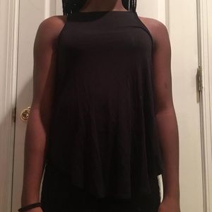 American eagle soft and sexy all black tank top